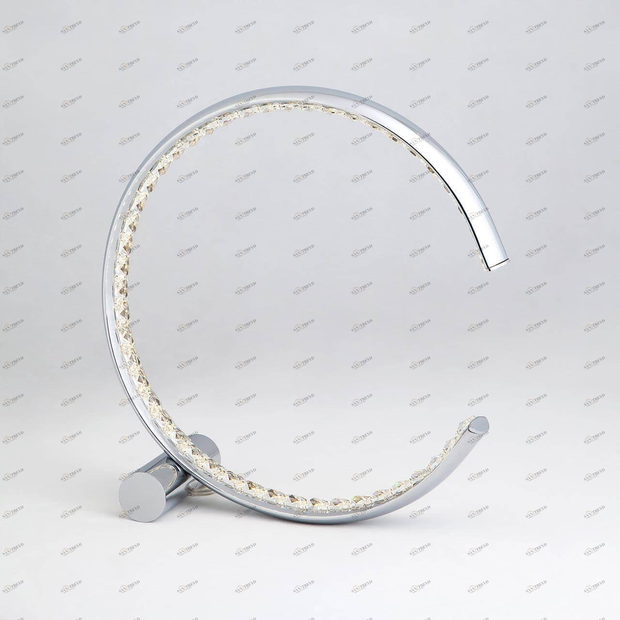Лампа настольная цвета хром Eurosvet 80411/1 EUROSVET VORTEX 00-3907424 Хром 