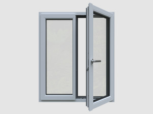 Окно с тройным остеклением из ПВХ