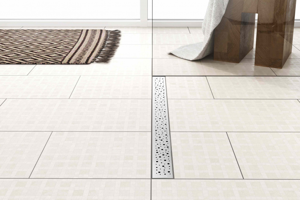 Водоотводящий желоб ALPEN Square ALP-450SN с рамкой  - Вид №3