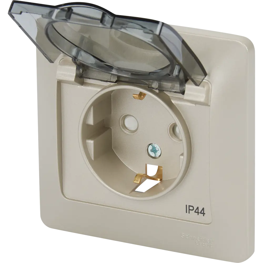Schneider Electric Glossa - розетка влагозащищенная платина 84693615 STLM-0053759 - Вид №2