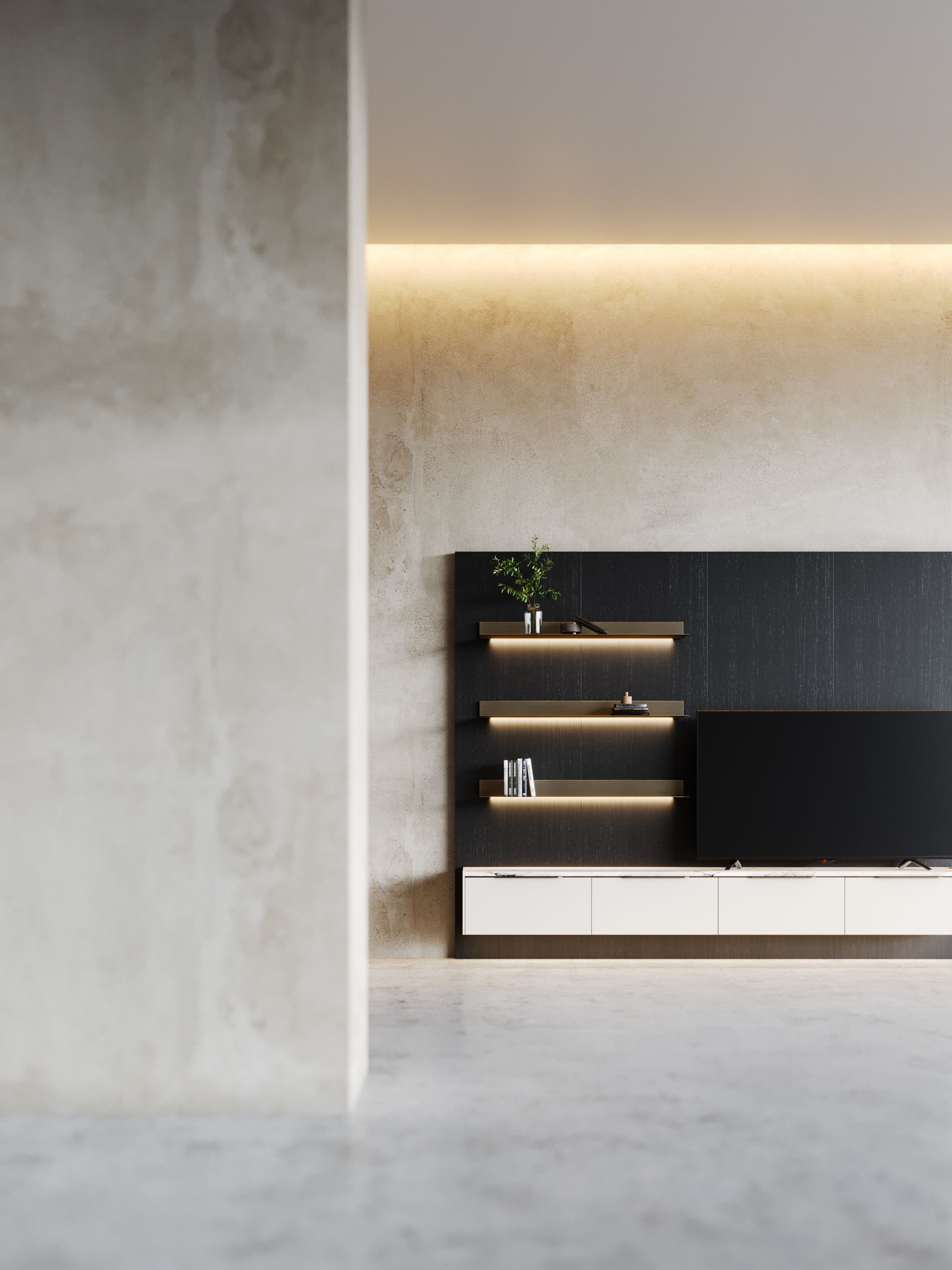 Деревянный шкаф для телевизора с ящиками Stylish Club Landform ARCH-00071082