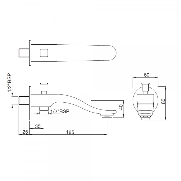 SPT-GDS-73463 Излив для ванны Artize  Золотая пыль  - Вид №1