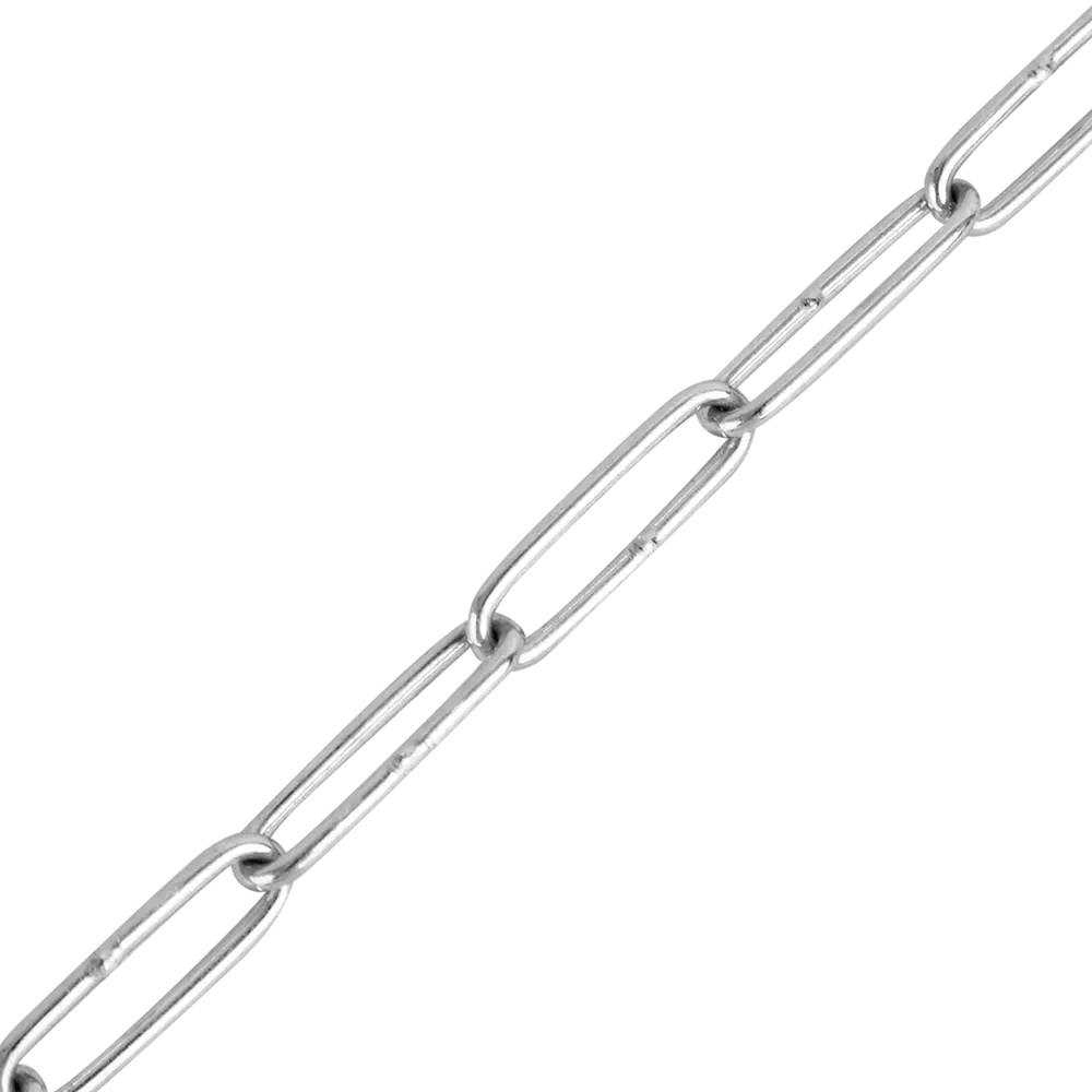 Цепь Standers DIN 766 2 мм длинное звено 5 м сталь оцинкованная STLM-2185444 - Вид №1