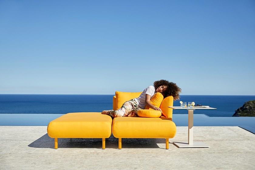 MUSOLA 2-х местный модульный садовый диван из ткани Salinas sun-id-1429825 - Вид №3