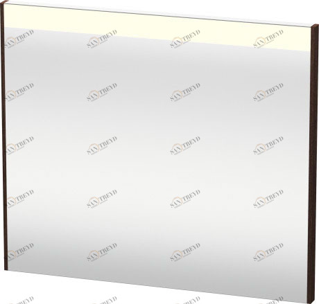 BR700205353 Brioso Зеркало с подсветкой Каштан темный, декор Duravit