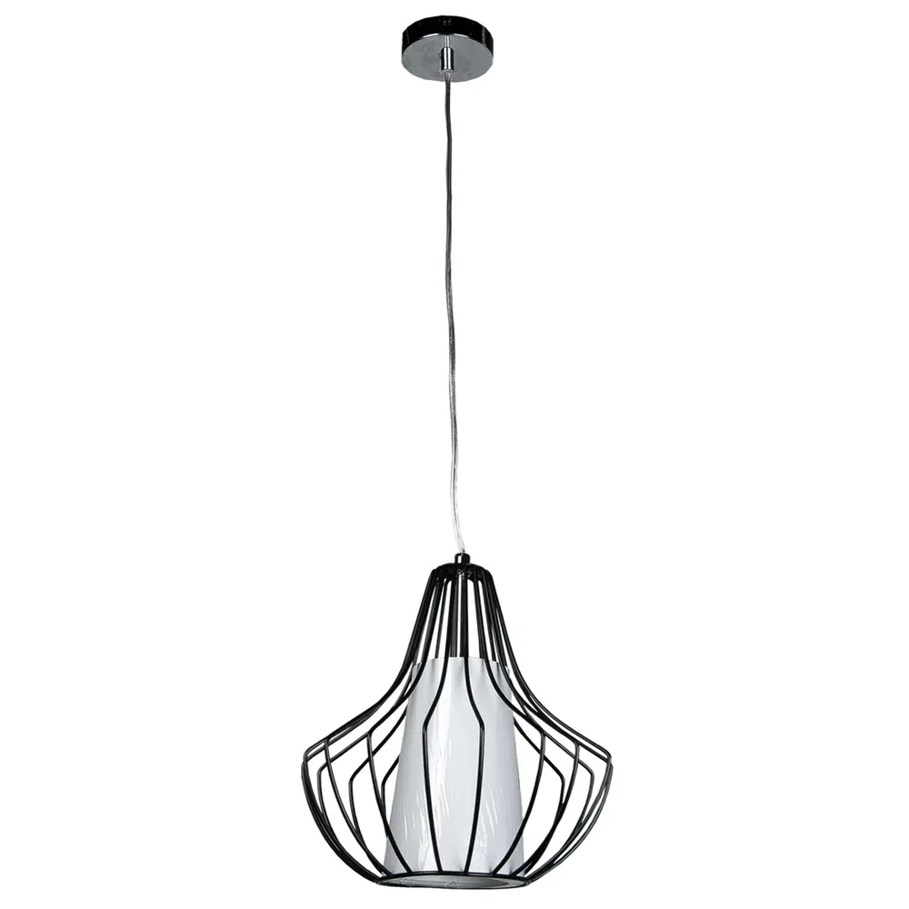Подвес Pear 1xE27x60 Вт, металл/ткань, цвет чёрный Santreyd STLM-2088237