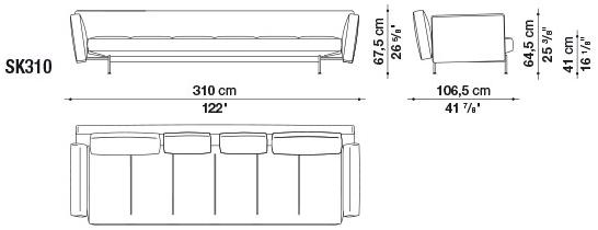 B&B Italia Модульный тканевый диван Saké sun-id-1382720 - Вид №3