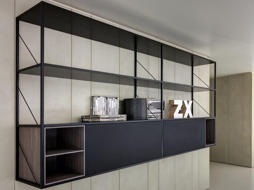 MDF Italia Открытый подвесной книжный шкаф из алюминия Minima sun-id-1516388 - Вид №2