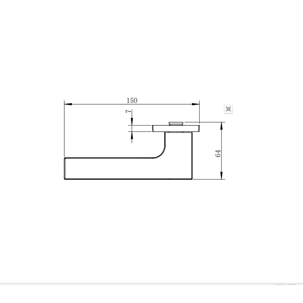 Дверная ручка на розетке KREAFORTA Орон без запирания цвет никель STLM-2091830 - Вид №5