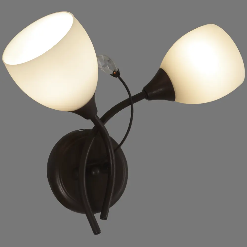 Настенный светильник бра Vitaluce Rosso 2 лампы 6м² Е14 цвет коричневый матовый STLM-2145868 - Вид №1