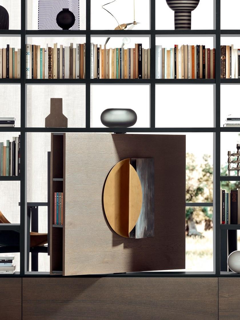 PIANCA Модульный книжный шкаф с подставкой под телевизор Spazioteca sun-id-1498055 - Вид №1