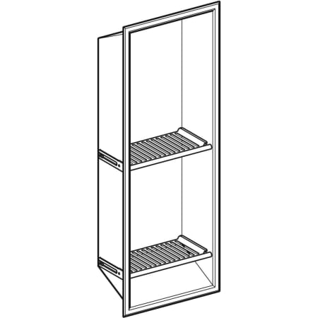 154.291.00.1 Короб для хранения в нише со вставными полками Geberit Geberit  - Вид №1