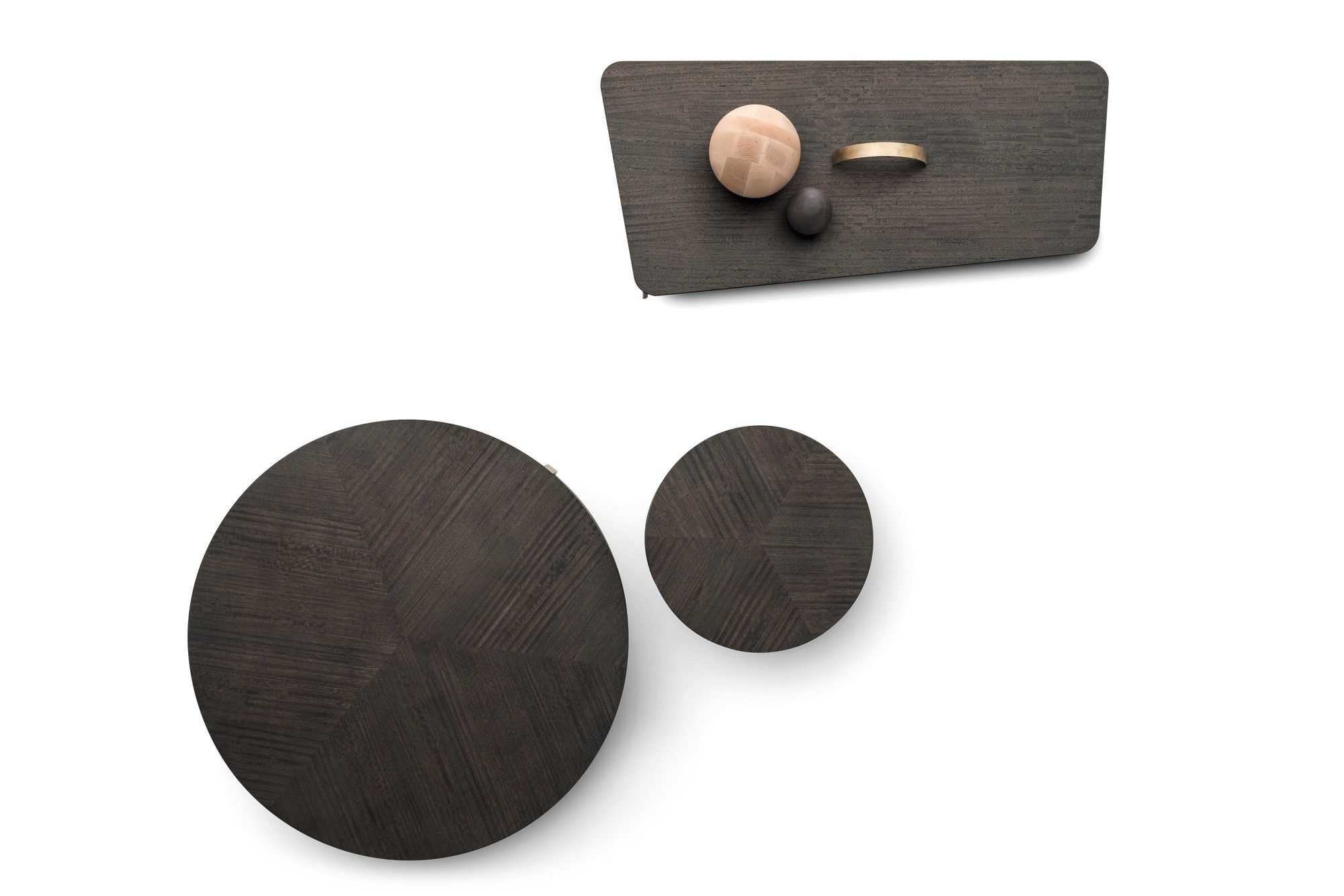 Высокий деревянный журнальный столик с журнальной стойкой Ditre Italia Kailua ARCH-00061621 - Вид №3