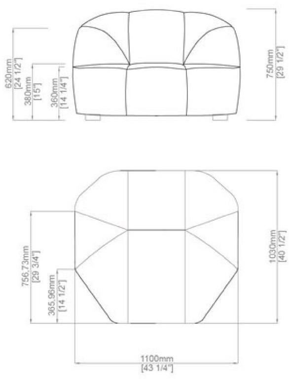 Gallotti&Radice Кожаное кресло Cloud sun-id-1491864 - Вид №3