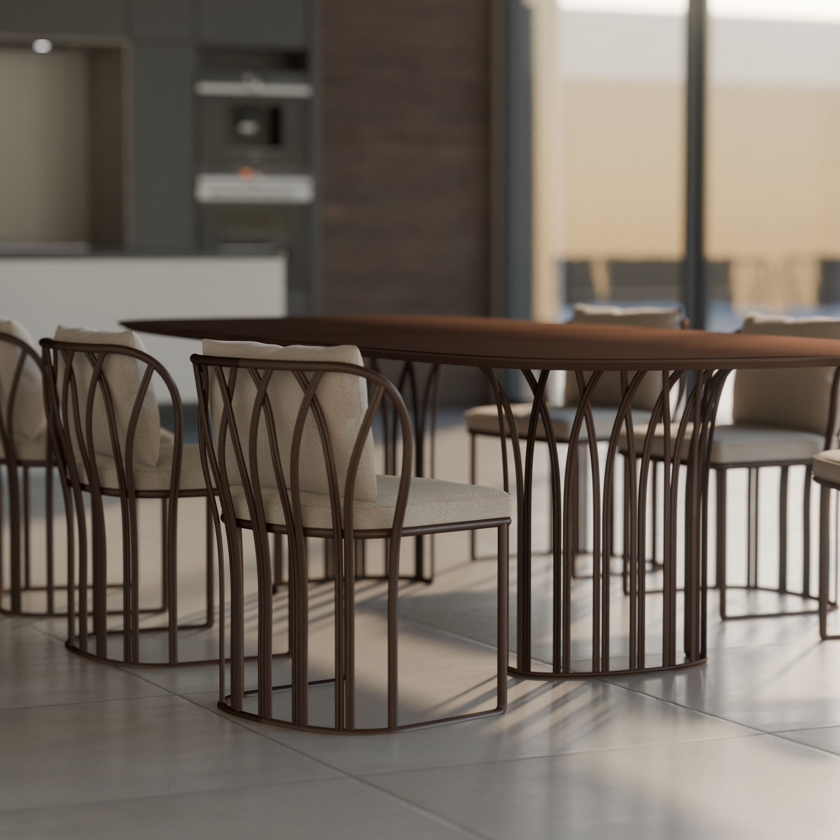 Алюминиевый прямоугольный садовый стол YAAZ Koru ARCH-00045414 - Вид №2