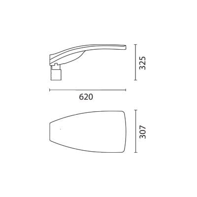 Настенный алюминиевый светодиодный уличный фонарь iGuzzini ARCH-00083617 - Вид №4