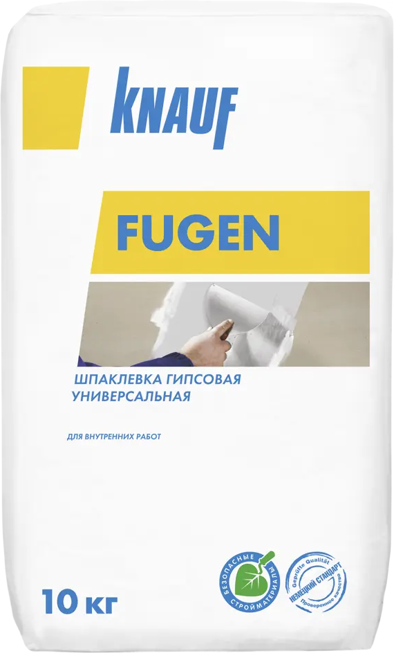 Шпаклевка гипсовая KNAUF Фуген для идеальных стыков ГКЛ и ГВЛ 10 кг 11755230