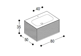 Деревянный подвесной умывальник Moab MORE ARCH-00080795 - Вид №7