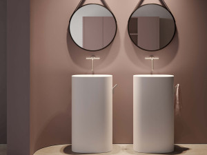 Отдельно стоящая раковина из Cristalplant®