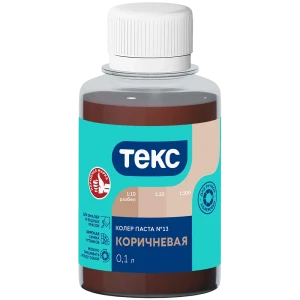 Колер паста Текс Универсал 0.1 л цвет коричневый 89344649 STLM-2169255