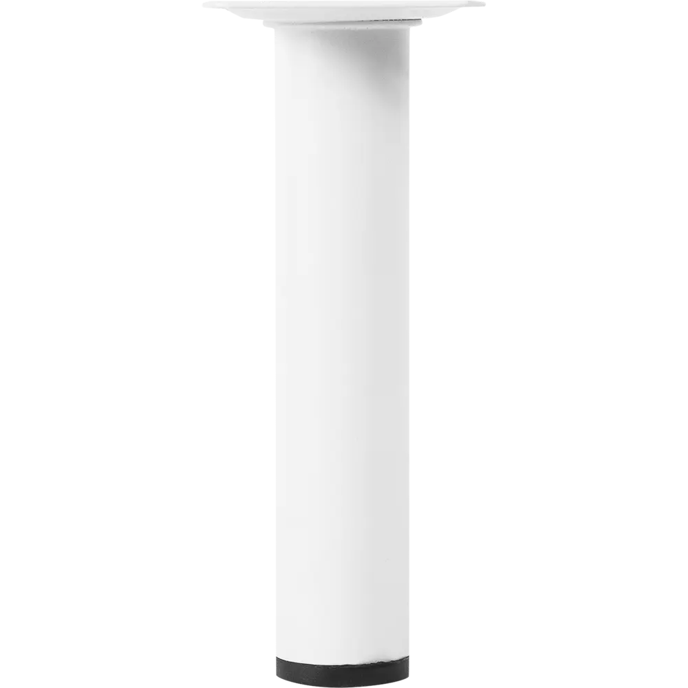 Ножка круглая 100х30 мм сталь  цвет белый Santreyd STLM-2070806 - Вид №2