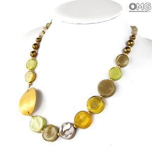 3959 ORIGINALMURANOGLASS Колье Исида - Коллекция Antica Murrina - муранское стекло OMG 45 см