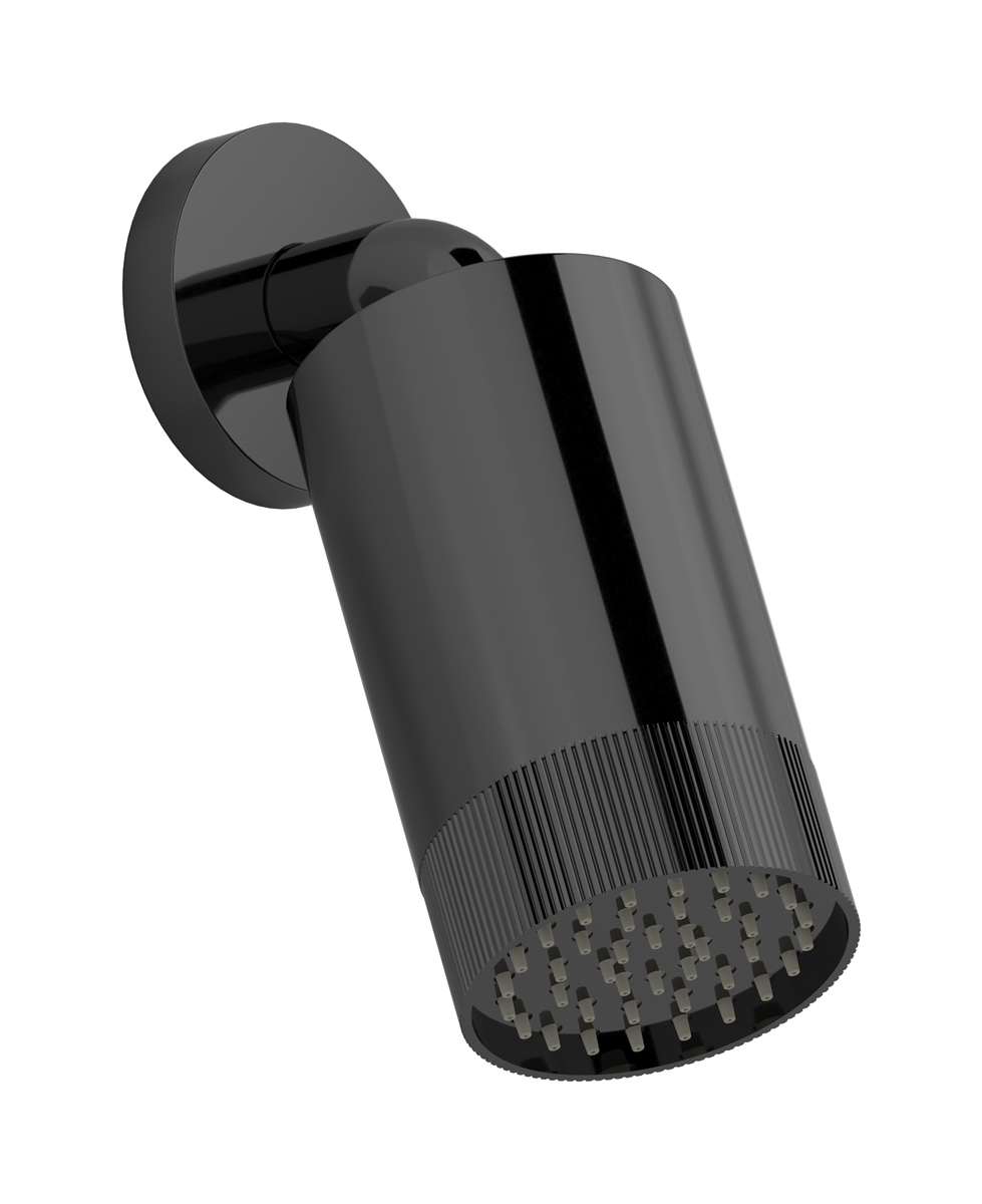 Верхний душ с Кронштейн для душа WE ARE IB ga085ss_2 Black Chrome Spot