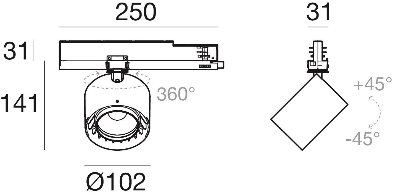 Linea Light Group Светодиодное освещение направляющих из алюминия с порошковым покрытием Optus sun-id-1414635 - Вид №4
