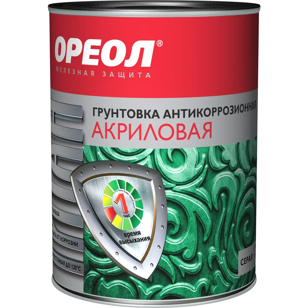 Грунтовка антикоррозийная Ореол Титан цвет серый 0.9 кг STLM-2067073 - Вид №1