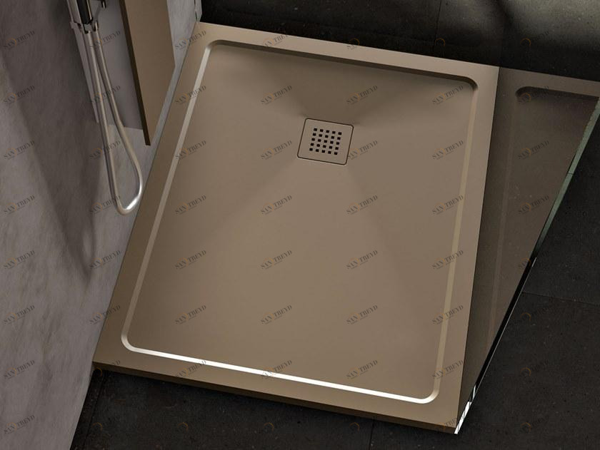 Albatros Очень плоский прямоугольный душевой поддон из пластмассы  03mobt05 