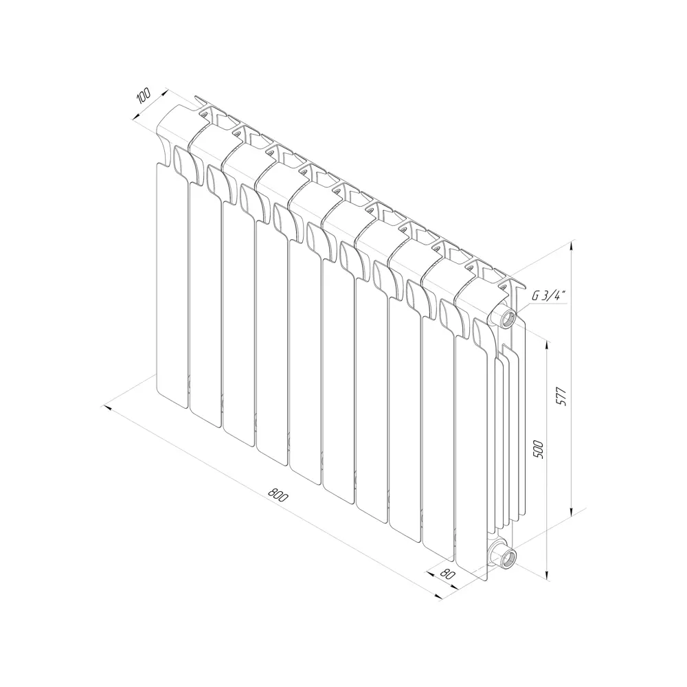 Биметаллический радиатор RIFAR Monolit - надежное отопление на 25 лет 12876499 STLM-0002484 - Вид №9