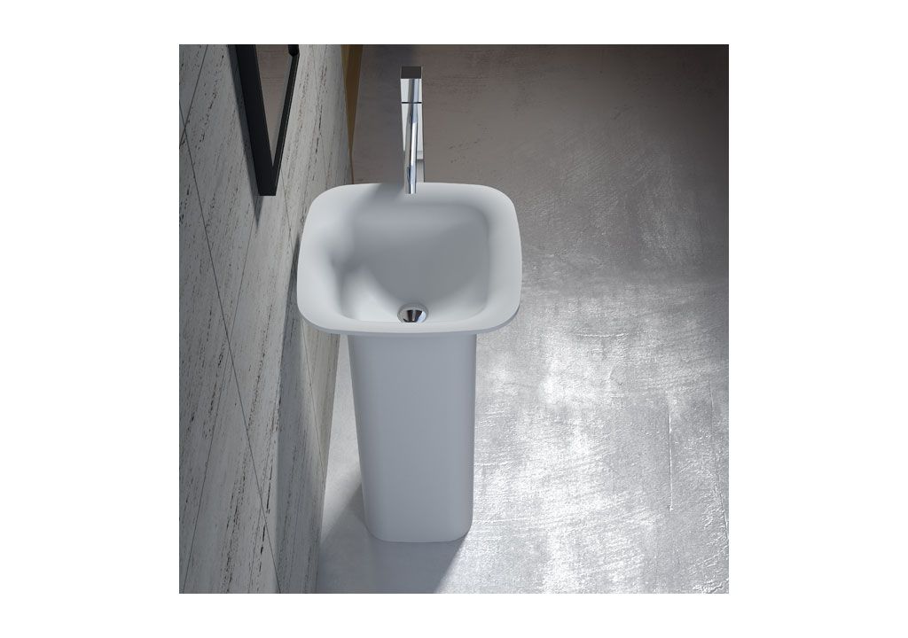 V23 Напольная раковина стоящая прямоугольная Aquanet  - Вид №2