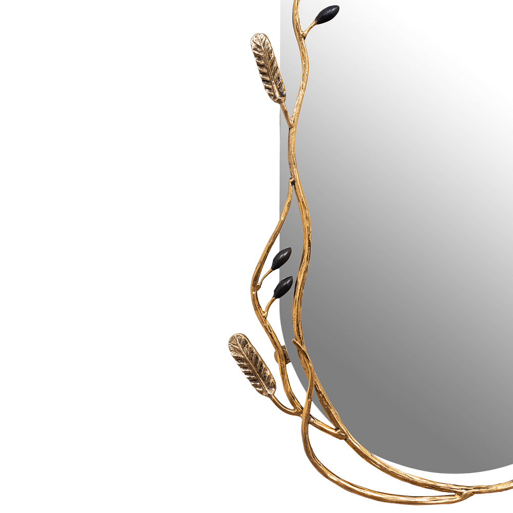 79050 Настенное зеркало Oliva Branch Каштан Амбер BOGACHO 4656756150597 - Вид №5