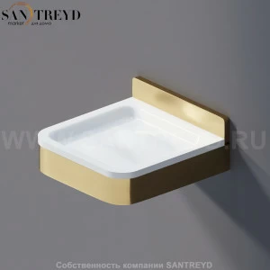 Agape MEMORY Мыльница белая в бронзовом каркасе AMEM854NRZ