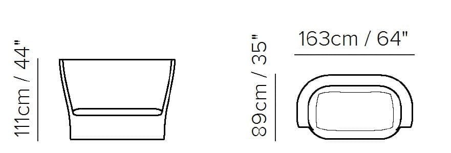 Кожаный диван Natuzzi Italia Cape ARCH-00073235 - Вид №3