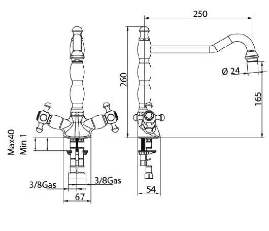 547620YY06 Смеситель Bandini Antica Santreyd - Вид №1