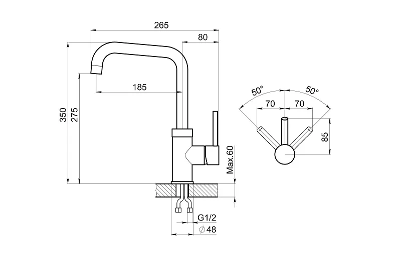 0041, ПЕСОК, СМЕСИТЕЛЬ КУХОННЫЙ GRANULA 41-ST35 - Вид №2