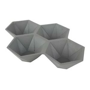 Подставка для аксессуаров Hexagon серая