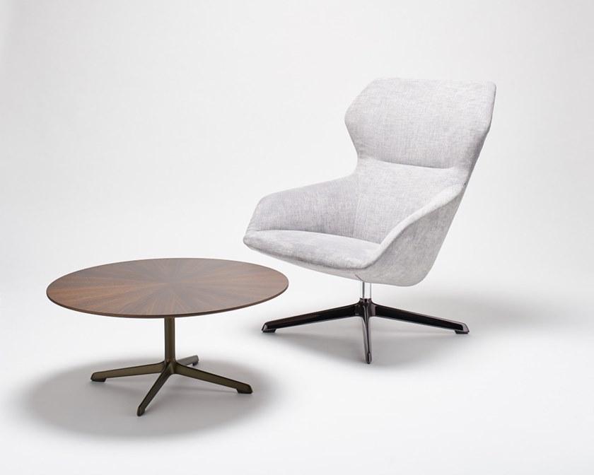 Brunner Вращающееся кресло из ткани с 4 спицами и подлокотниками Ray sun-id-1484335 - Вид №4