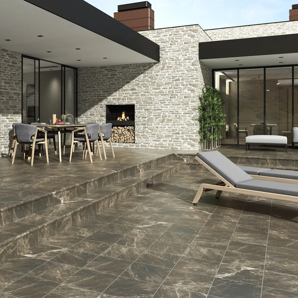 Santreyd Ступень Nevada Emperador 33×33 см — испанский клинкер для лестниц 88945132