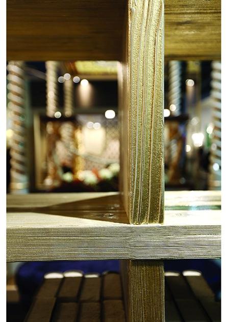 Arnaboldi Interiors Открытый самонесущий двухсторонний стеллаж из дерева sun-id-1435877 - Вид №1