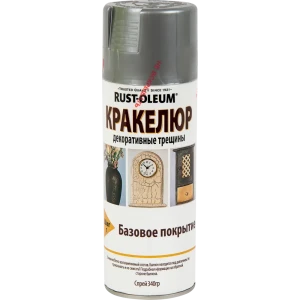 Краска аэрозольная кракелюр Rustoleum базовое покрытие цвет серебряный 0.34 кг 12909991 STLM-2203875