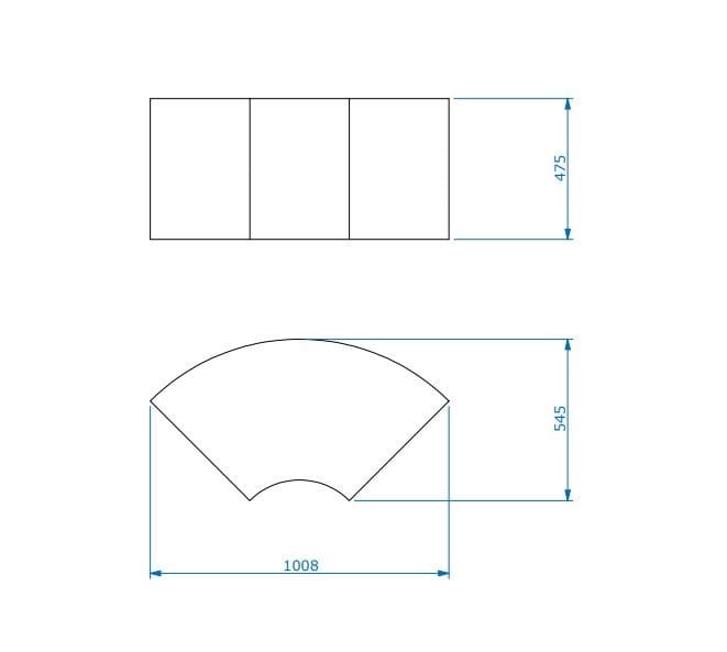 Модульная скамья из пены QM без спинки Quinze & Milan Форма ARCH-00126920 - Вид №5