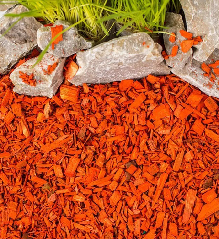 Santreyd Декоративная щепа оранжевая 50 л для ландшафтного дизайна 87655103