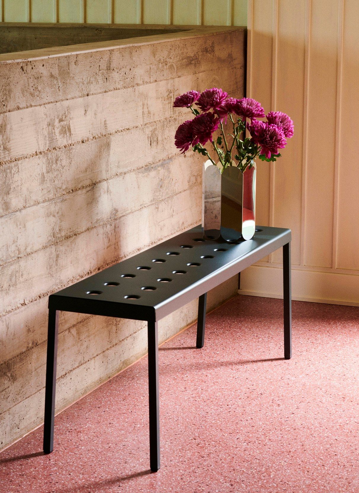 Стальная садовая скамейка с порошковым покрытием Hay балкон ARCH-00016757 - Вид №7