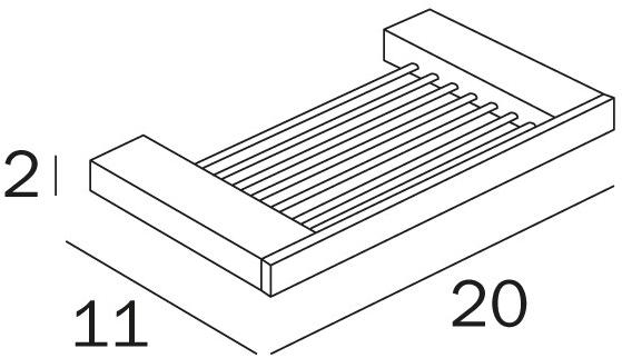 INDA® Мыльница / полка для ванной Divo A15490 - Вид №1
