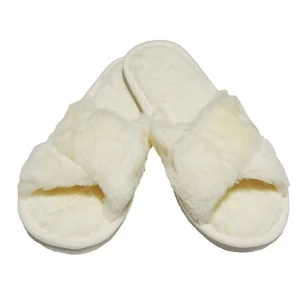 Тапочки домашние женские Модель 2 размер 36-37 цвет бежевый