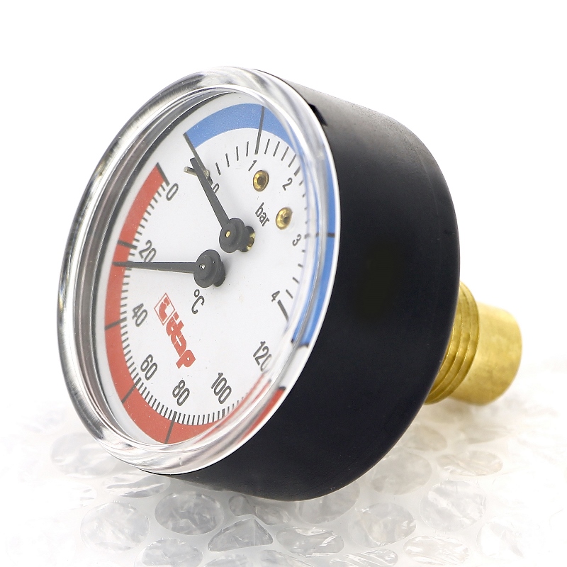 Термоманометр аксиальный ITAP 4бар 120 град.C 485 - Вид №1