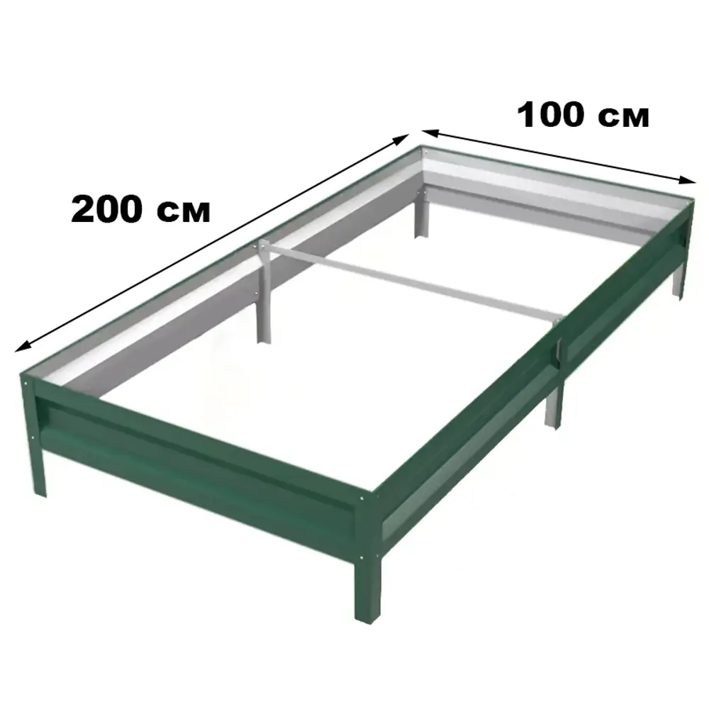 Грядка садовая 200x100x20 см цвет зеленый Santreyd STLM-2085203