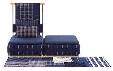 GAN Прямоугольная подушка из шерсти в шотландскую клетку Lan sun-id-1479798 - Вид №3